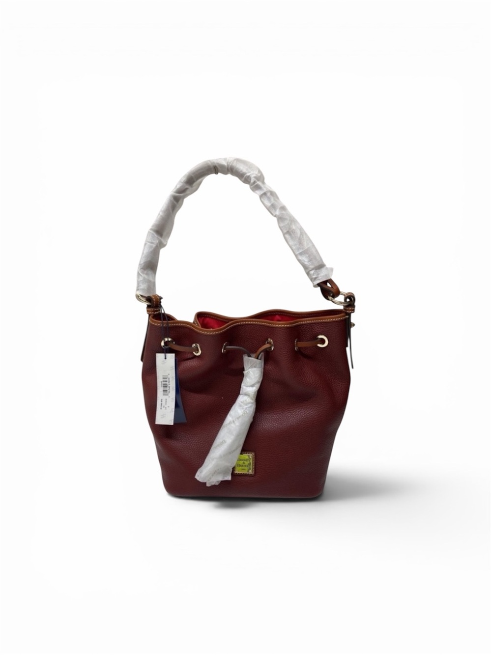 NWT Dooney & Bourke Burgundy Pebble Grain Drawstring Bag 🍷✨ OS